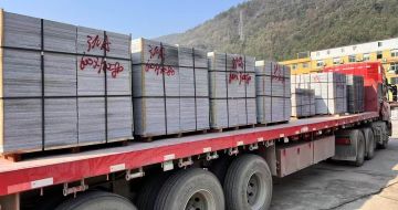 铜川 芝麻灰地铺石出货日常