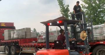 铜川 黄金麻冰裂纹，地铺石装车