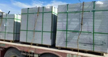 铜川 芝麻白花岗岩地铺石装车日常