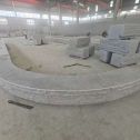 铜川 芝麻白异形坐凳，自然面光面弧形加工