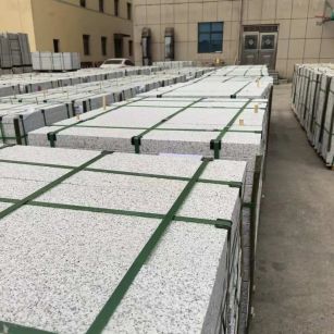 铜川 白麻花岗岩5.0公分荔枝面地铺石