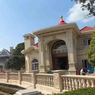 铜川 黄金麻花岗岩欧式别墅