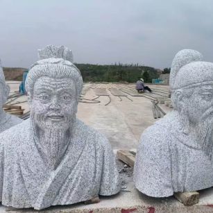 铜川 白麻花岗岩石材人物立体雕刻