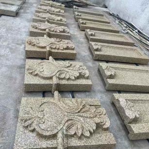 铜川 黄金麻花岗岩别墅外墙雕刻板