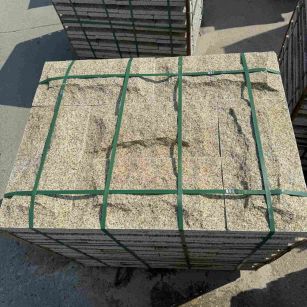 铜川 黄金麻花岗岩石材自然面蘑菇石成品