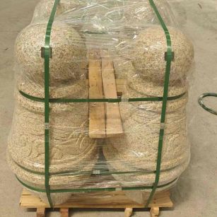 铜川 黄金麻异形定制雕花——棒棒糖挡车柱