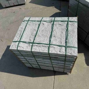 铜川 白麻花岗岩石材自然面蘑菇石成品