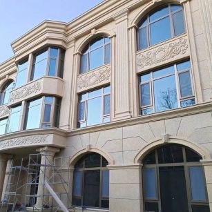 铜川 黄金麻花岗岩别墅外墙干挂