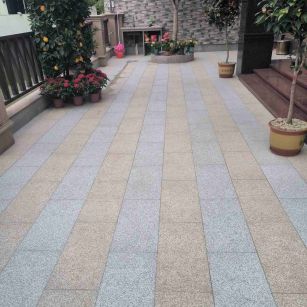 铜川 黄金麻白麻荔枝面庭院铺装展示