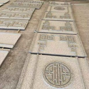 铜川 白麻花岗岩外墙立面雕刻板