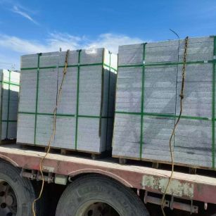 铜川 芝麻白花岗岩地铺石装车日常