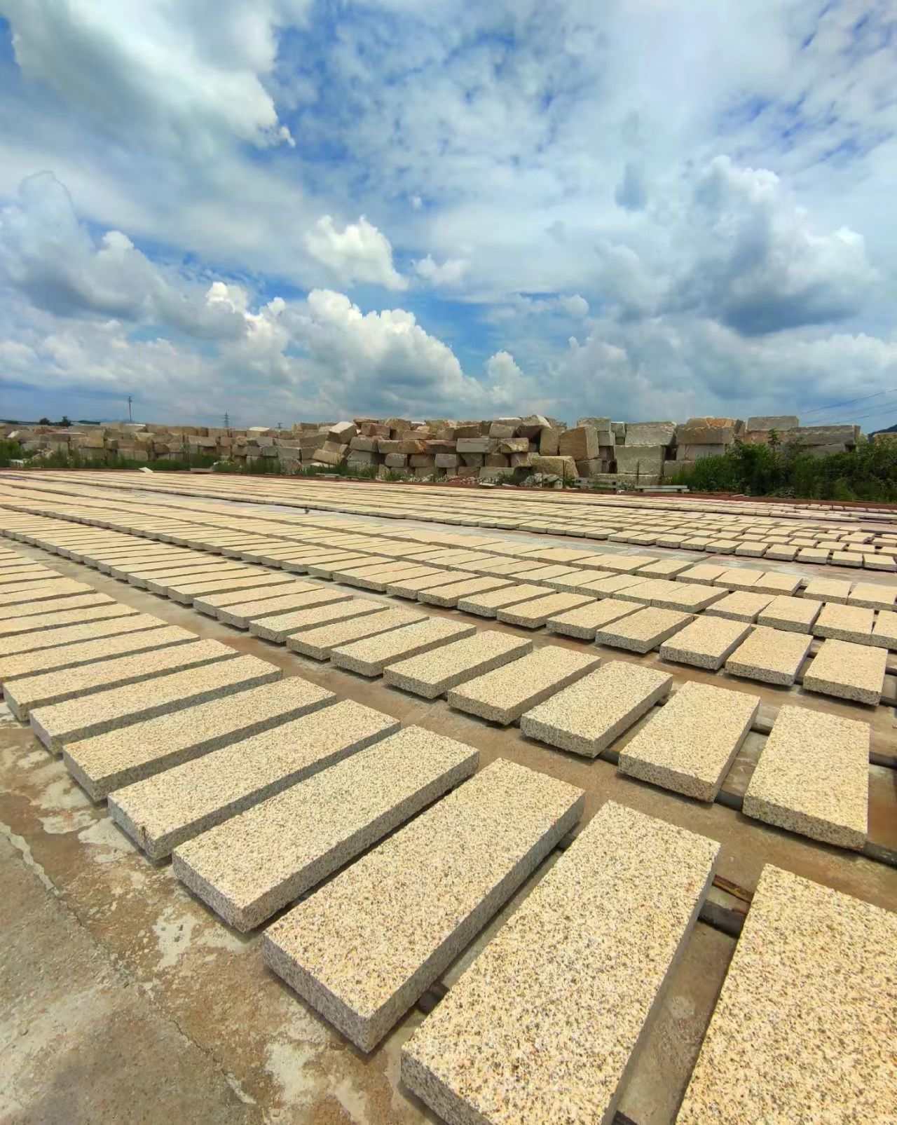 铜川 黄金麻花岗岩荔枝面地铺石防护中