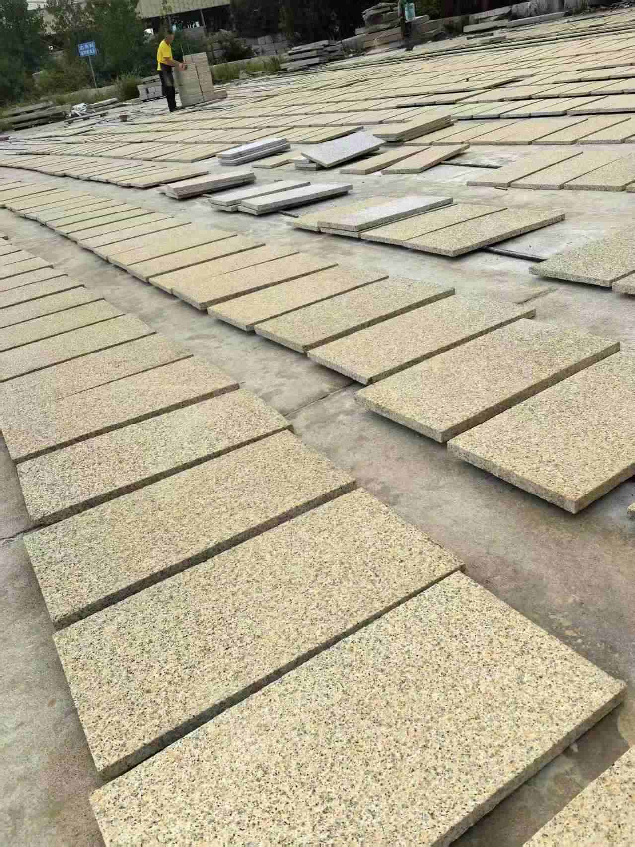 铜川 黄金麻荔枝地铺石面排板