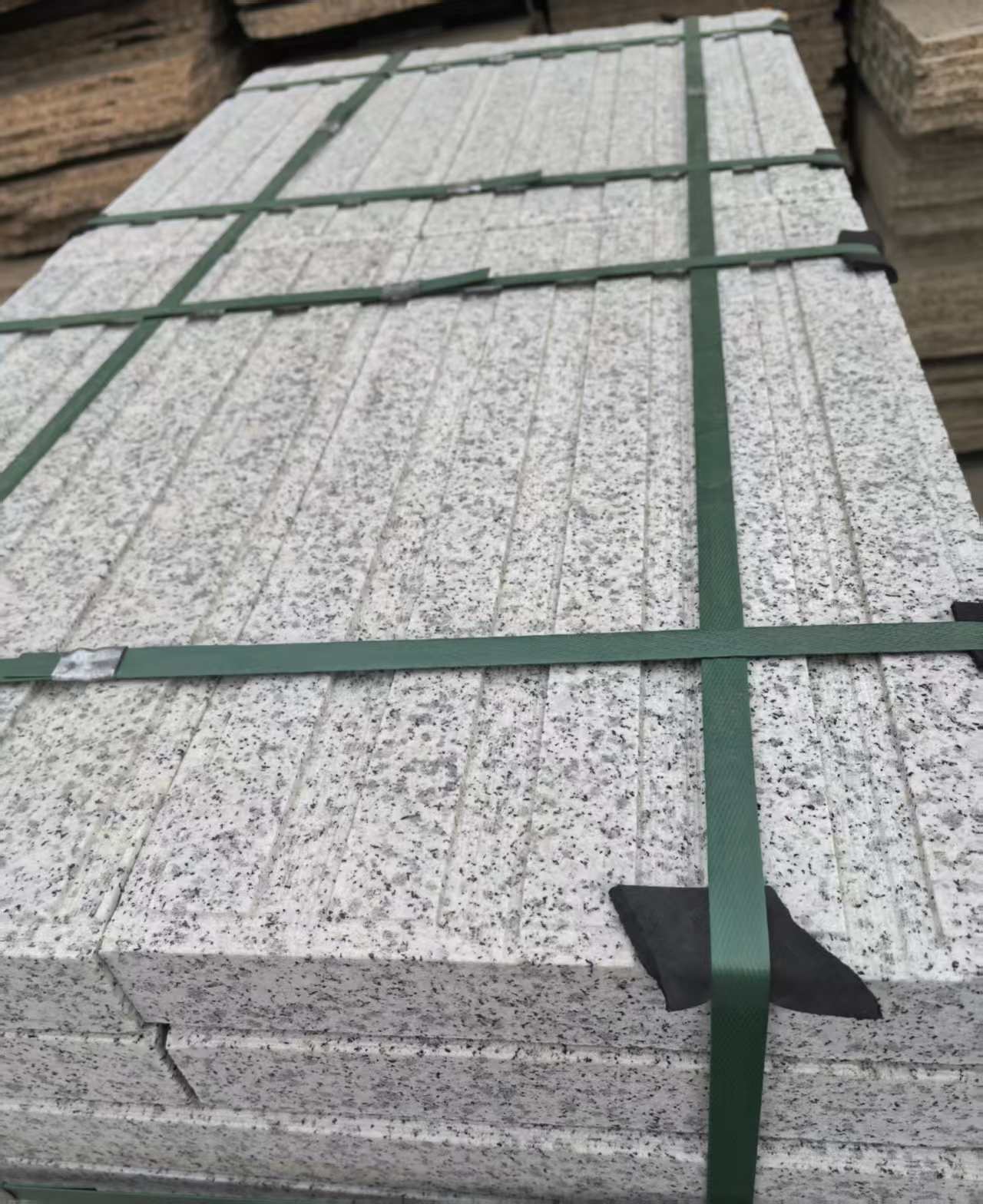 铜川 白麻花岗岩直行盲道石，盲条，地铺石