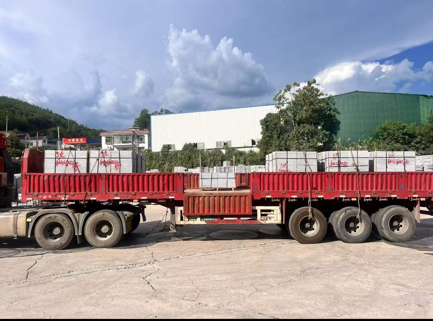 铜川 芝麻灰花岗岩地铺石出货日常